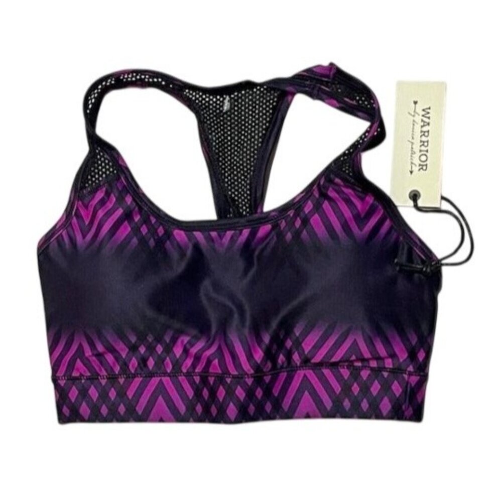 Warrior by Danica Patrick Racer Back Sport Bra XS (22-AL)
